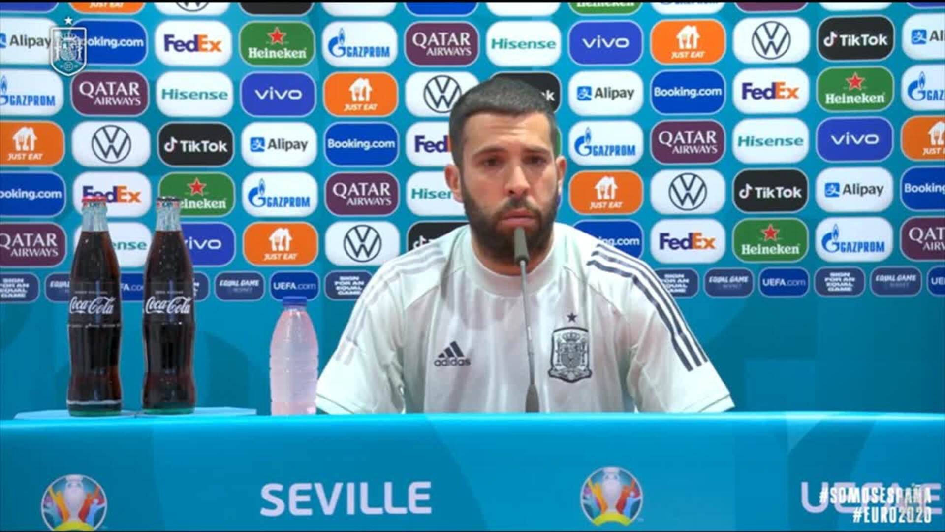 Jordi Alba: &quot;Noto mucha ilusión por hacer algo grande en esta Euro&quot;