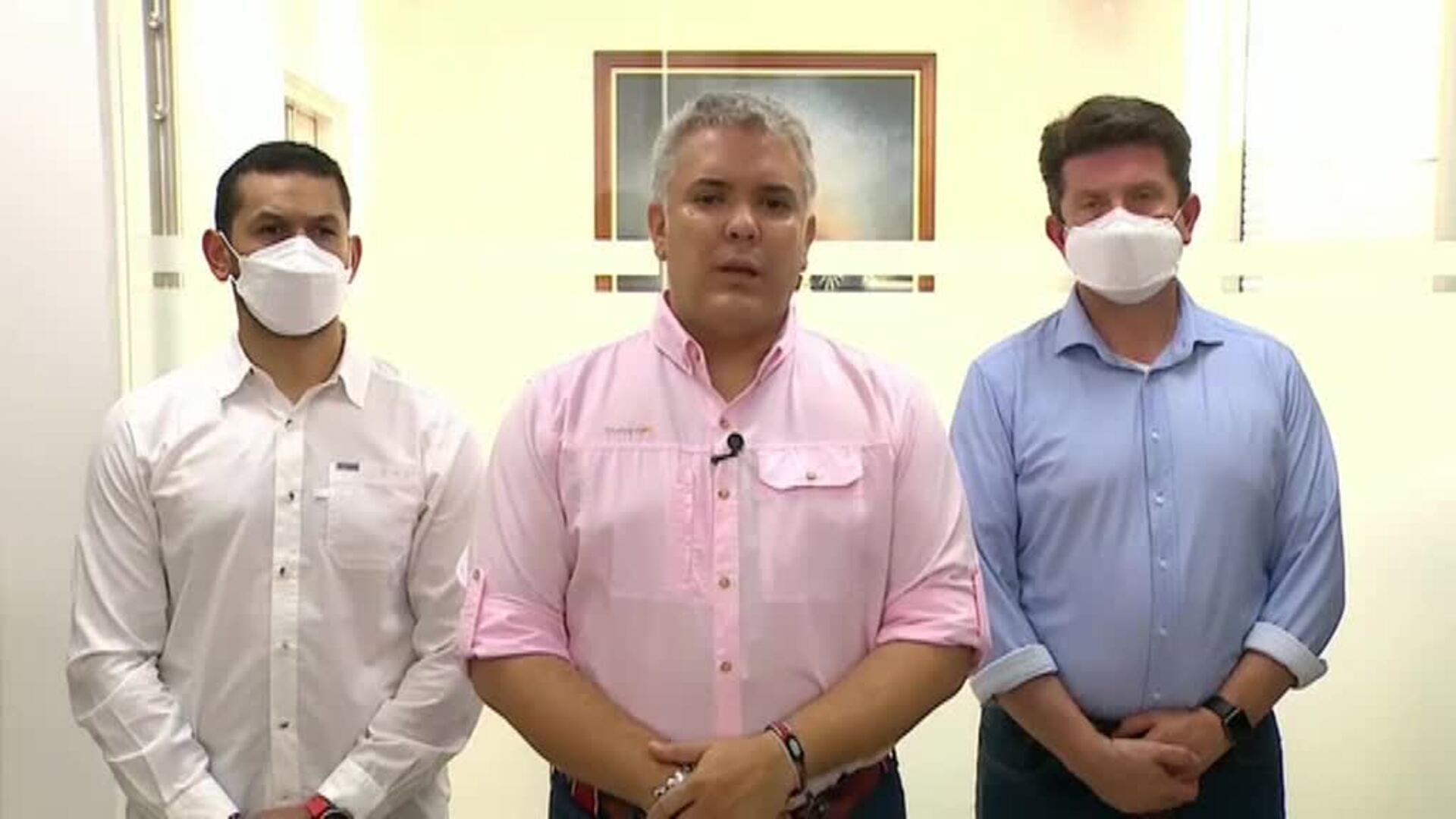 El helicóptero del presidente de Colombia, atacado con armas de fuego