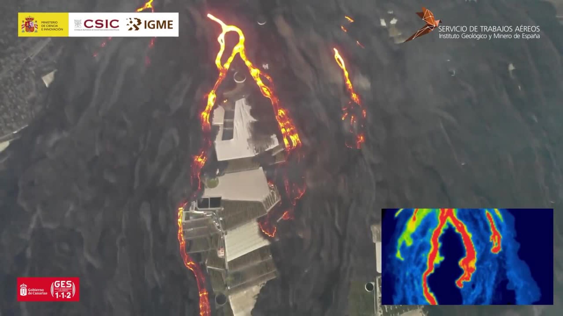 La lava afecta ya a 1.024 hectáreas y 2.618 edificaciones