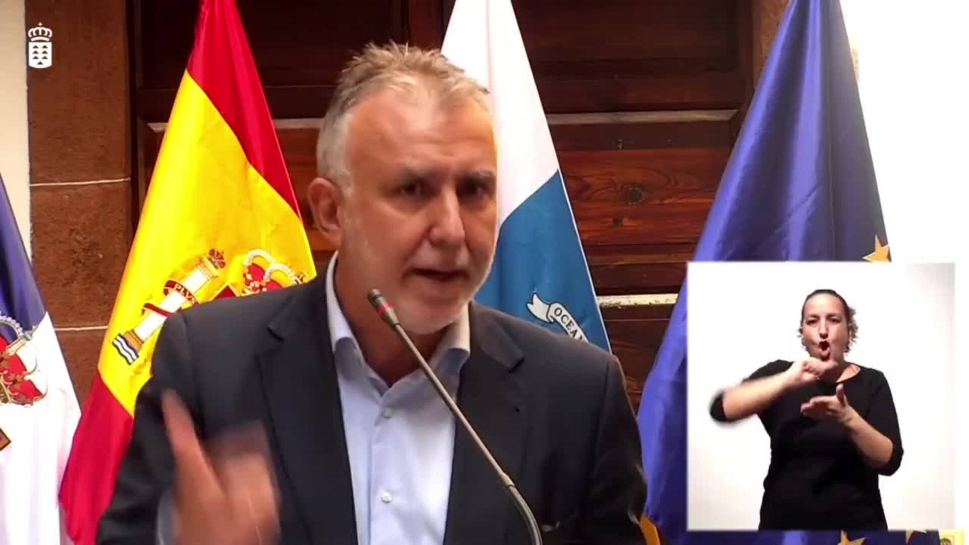 Torres cifra en más de 120 millones en ayudas para La Palma