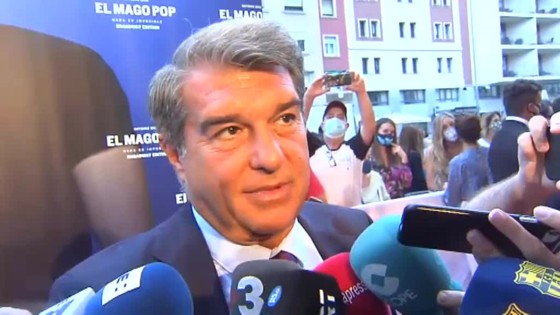 Laporta, sobre la renovación pendiente de Leo Messi: &quot;Progresa adecuadamente&quot;