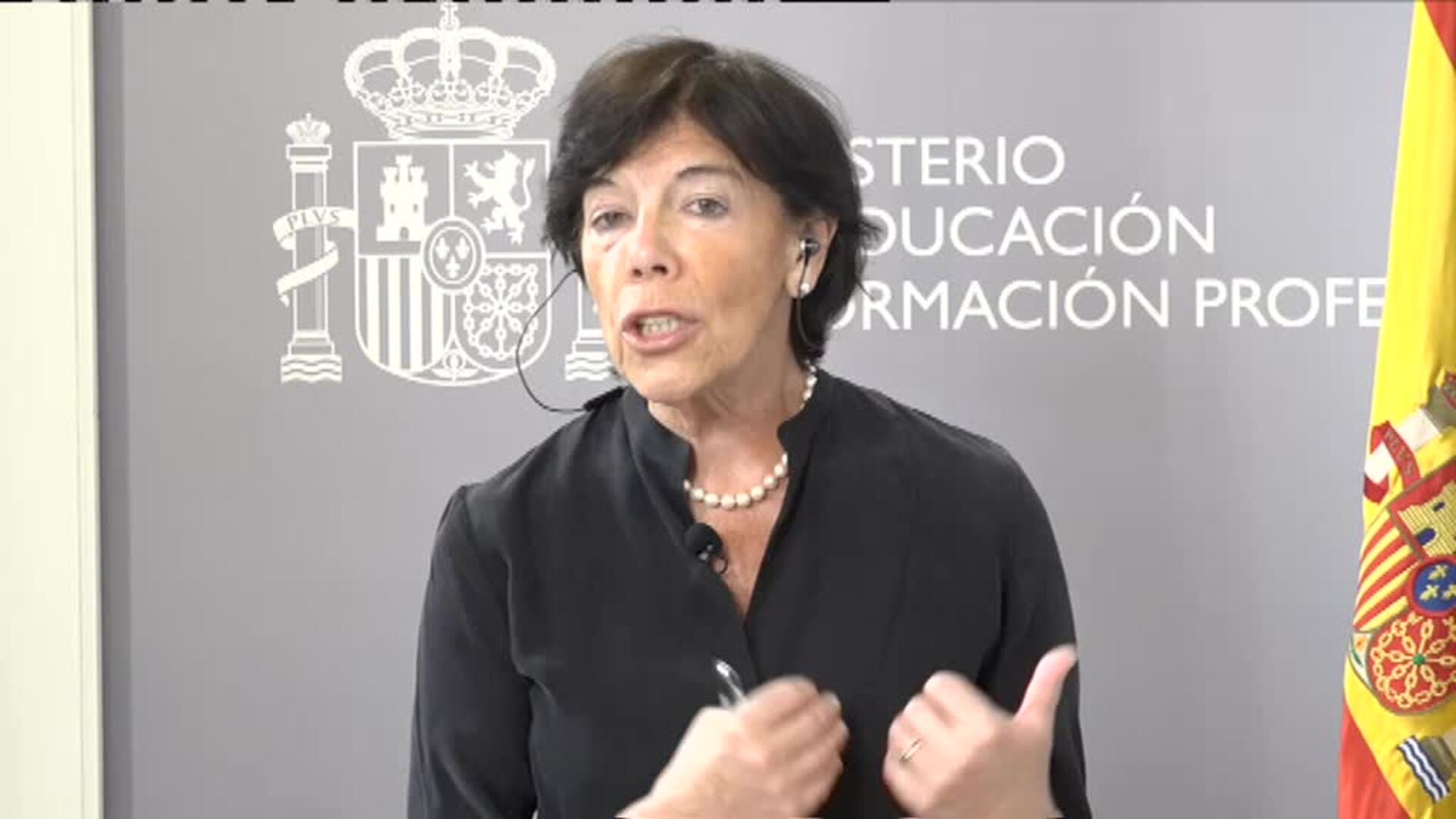 Isabel Celaá se defiende de las críticas en Educación: &quot;No se ha llega tarde, hay demasiada alarma social&quot;