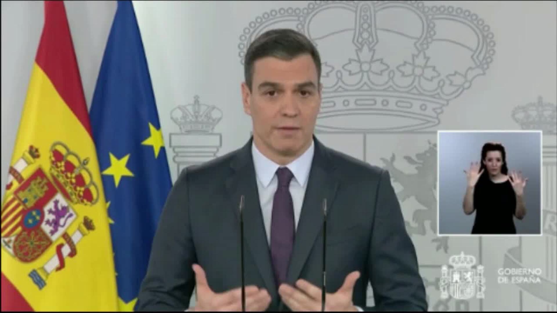 Sánchez señala a &quot;el odio&quot; y &quot;los bulos&quot; como &quot;aliados&quot; del virus