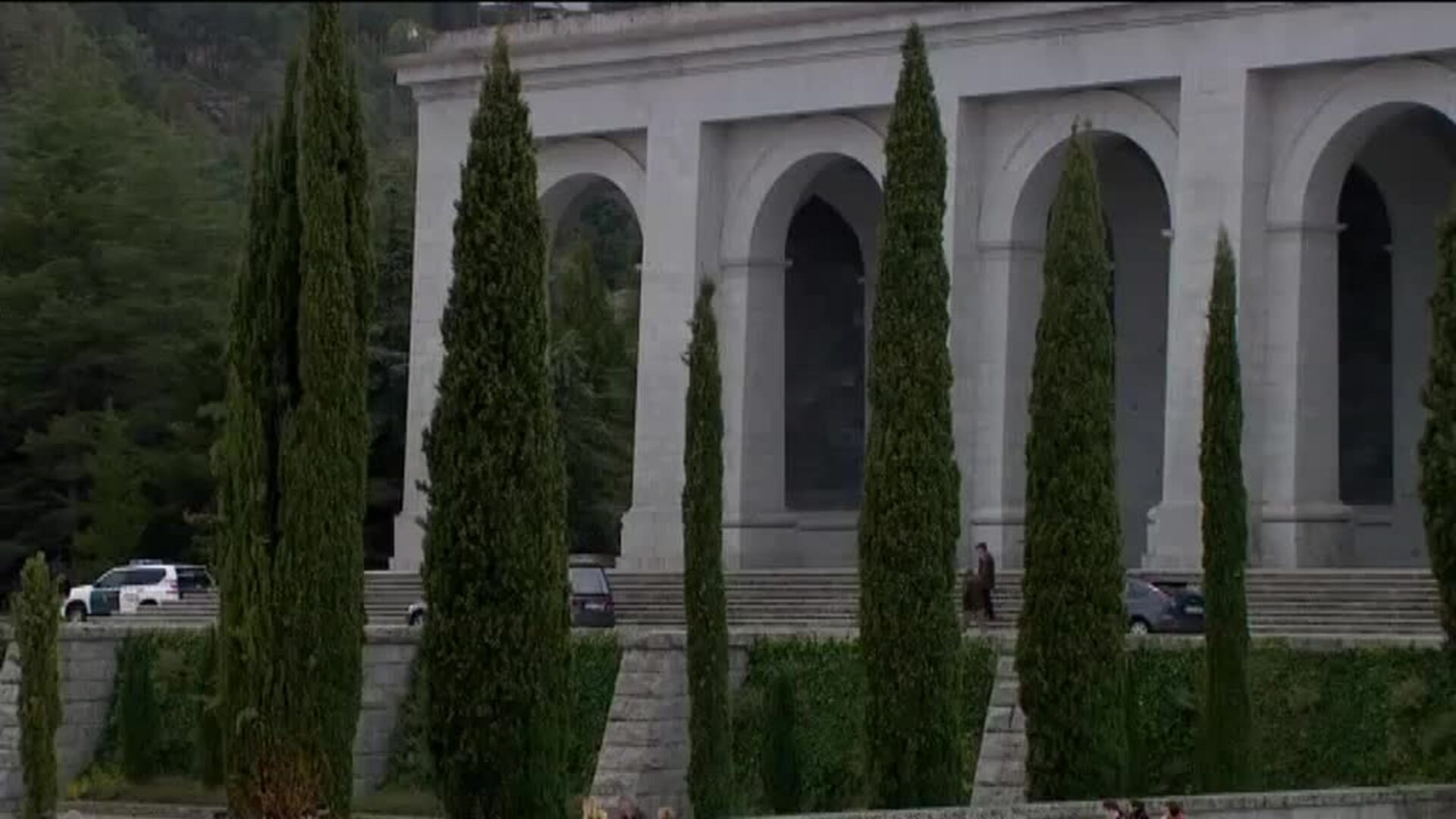 Último ensayo antes de la exhumación de Franco