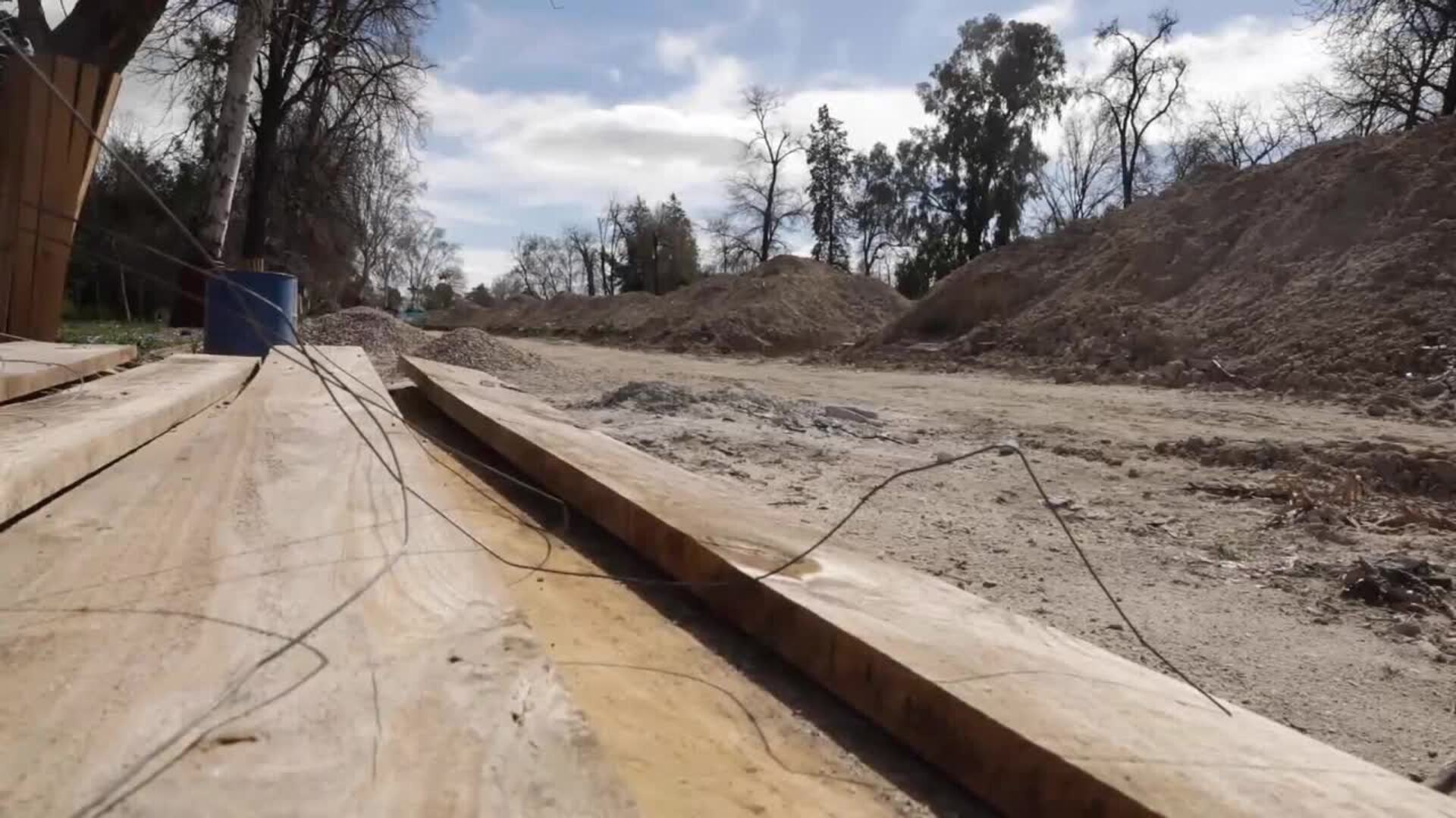 Almeida visita las obras del parque del Retiro