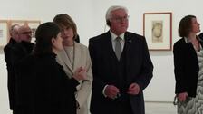El presidente de Alemania visita el Guernica en el Museo Reina Sofía