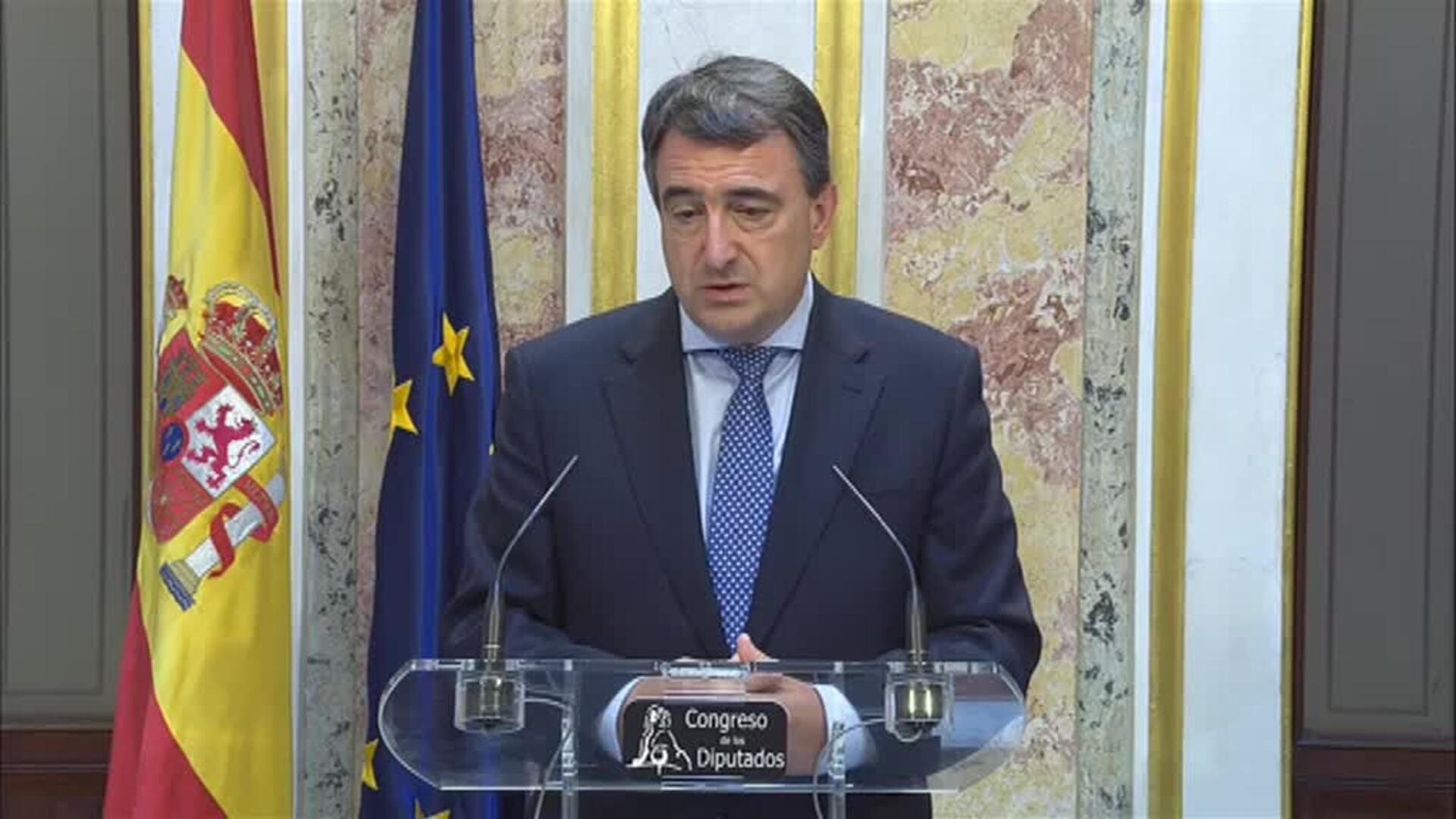 Aitor Esteban: &quot;Partimos de una abstención, vamos a ver cómo evolucionan las cosas&quot;