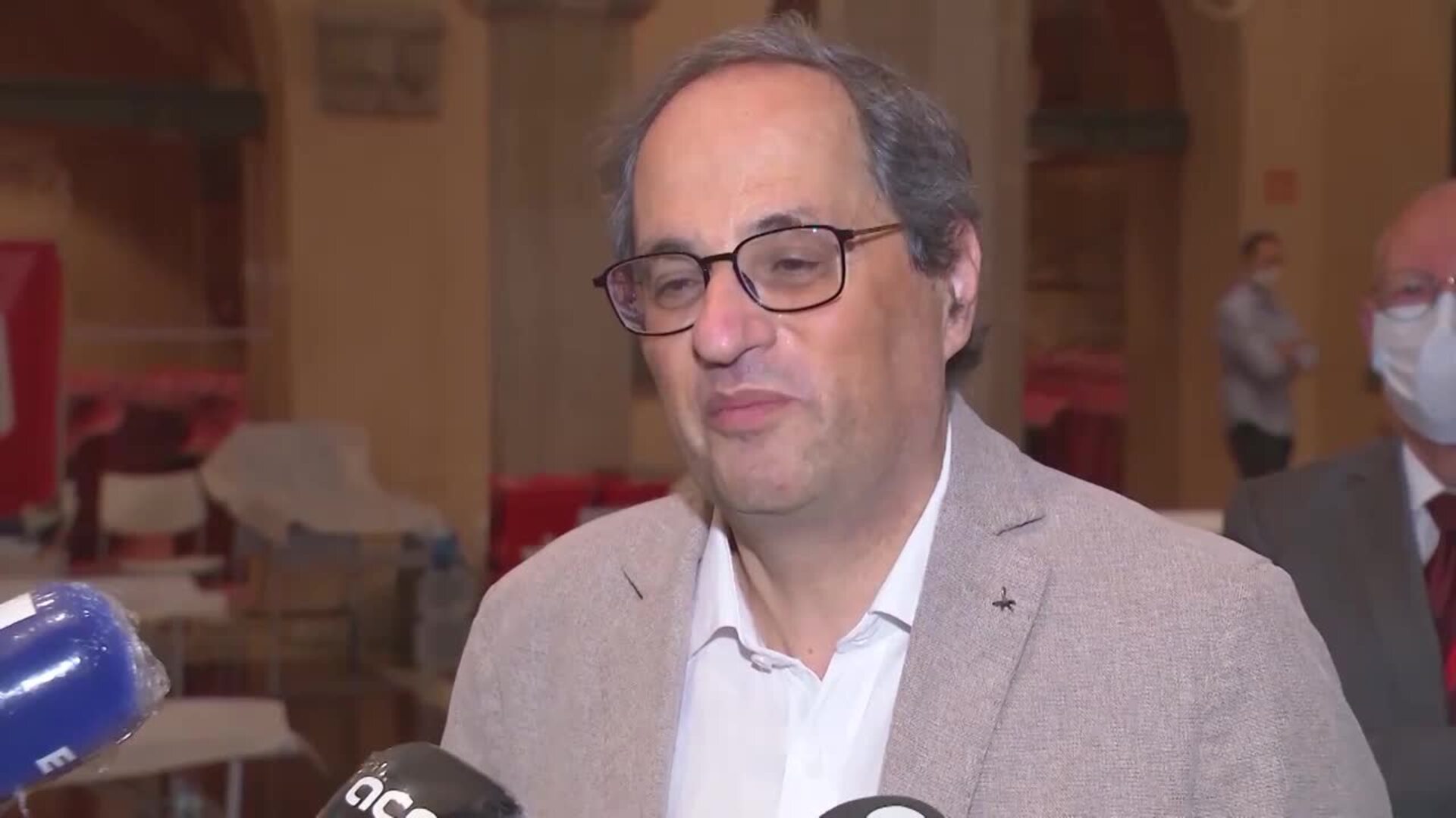 Torra agradece a donantes de sangre y voluntarios &quot;vencer los miedos&quot;