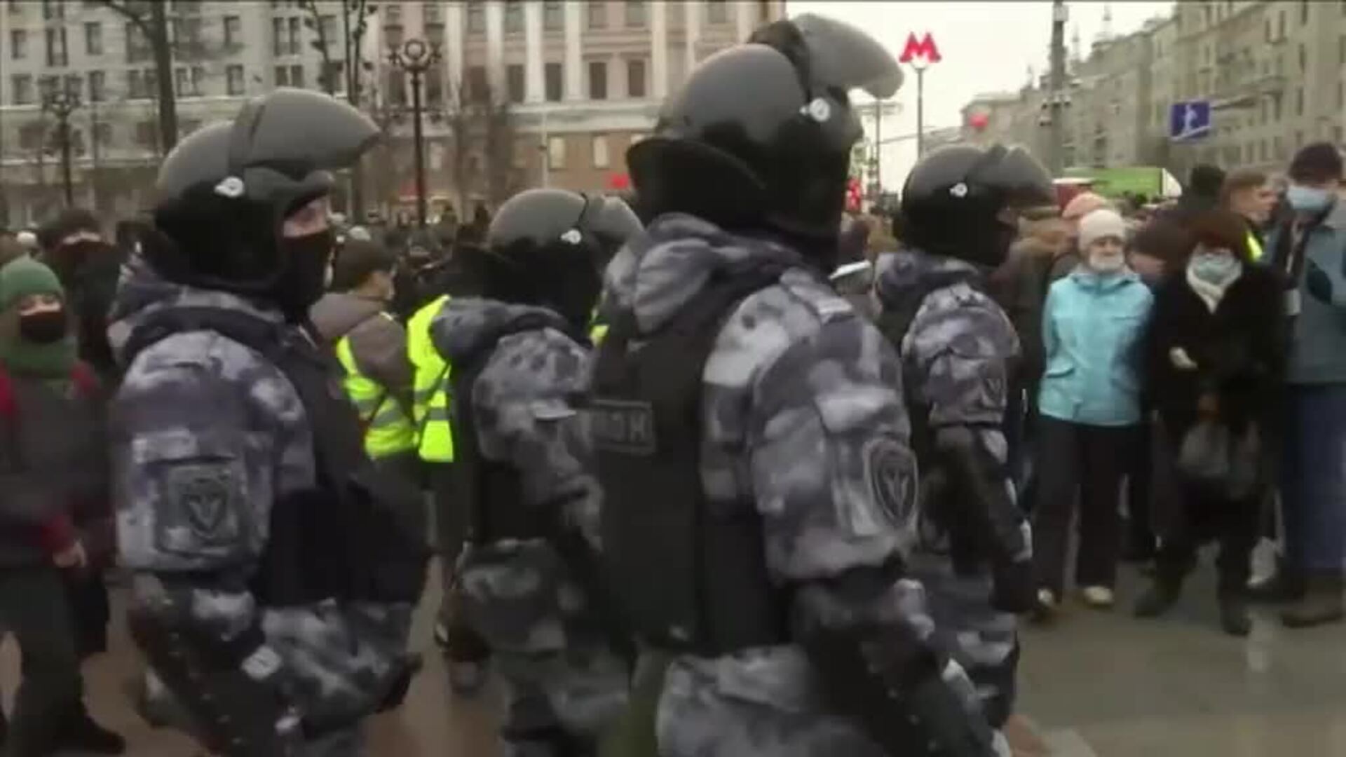 Decenas de detenidos en las protestas organizadas en Rusia contra la detención de Navalny