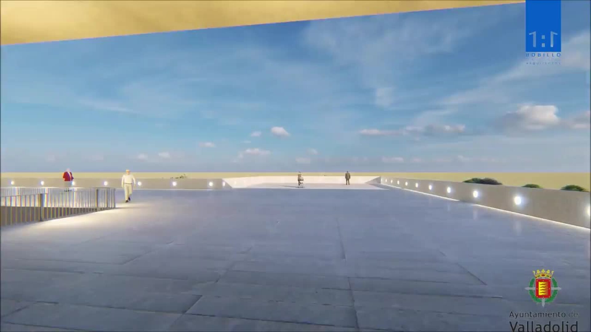 Recreación de las obras del Centro de Mayores y Biblioteca de Parquesol