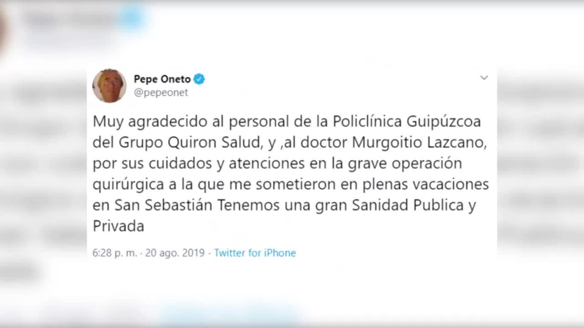 Muere Pepe Oneto a los 77 años