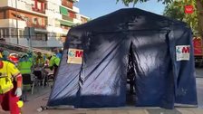 Un incendio en una vivienda en Getafe afecta a 14 personas y traslada a ocho al hospital