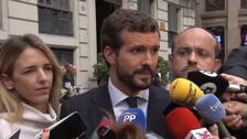 El PP denuncia que el Gobierno impidió entrar a Casado en la Jefatura de Policía de Cataluña