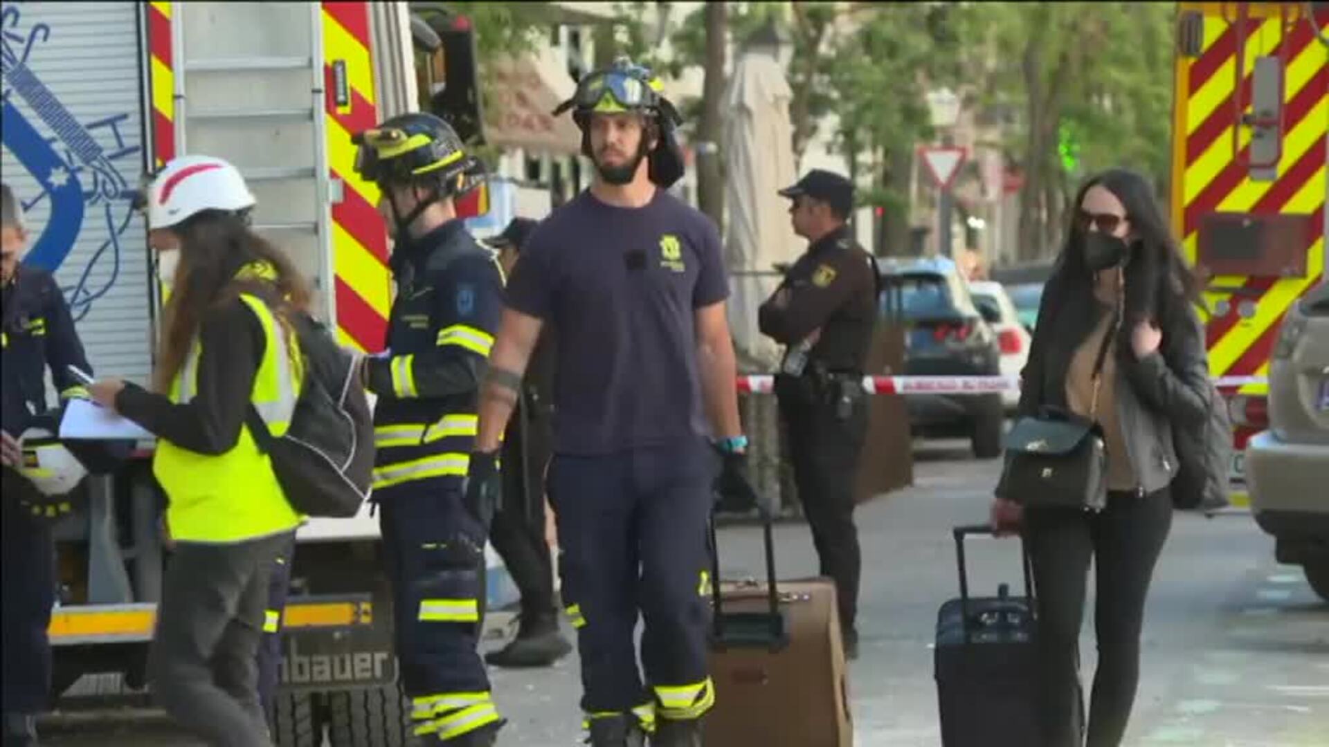 Se estudia si será necesario derribar el edificio dañado por una explosión de gas en Madrid