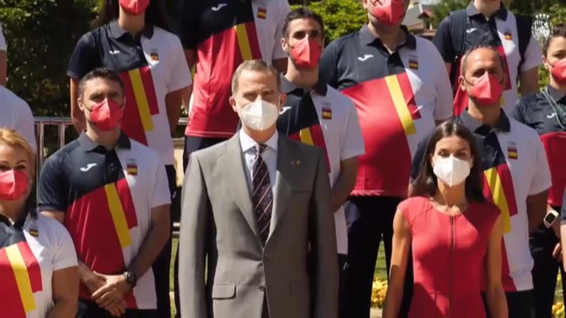 Los Reyes reciben al equipo olímpico español