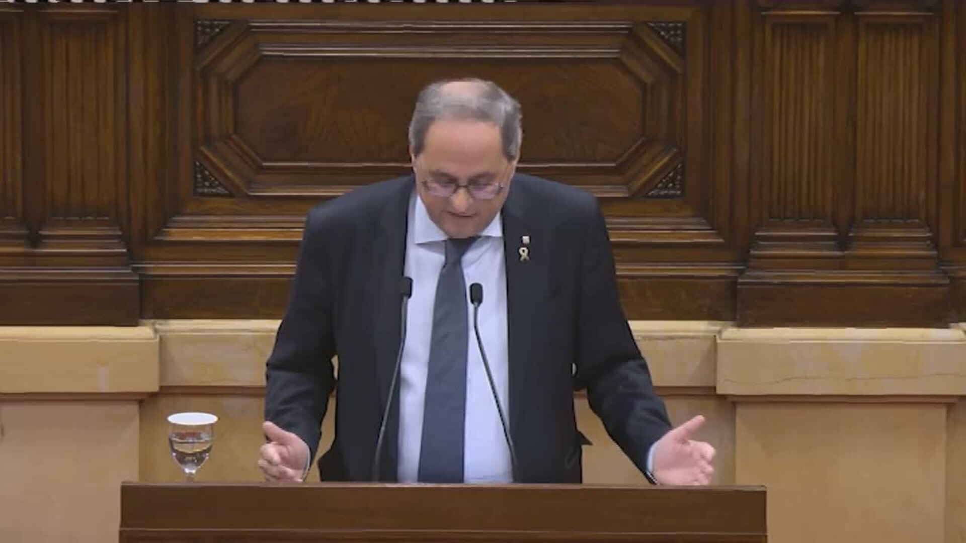 Torra: &quot;¿Se puede hacer diálogo e inhabilitar al interlocutor?&quot;