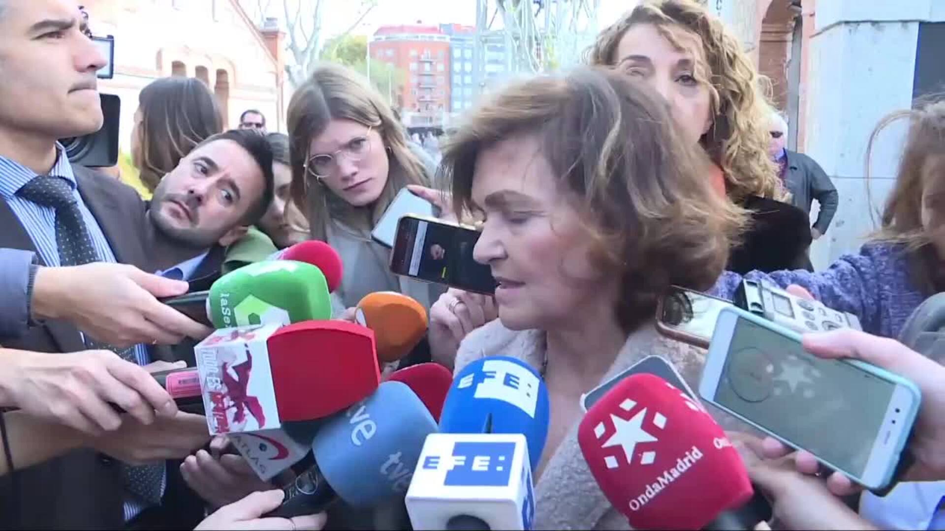 Calvo evita hablar de las condiciones de ERC