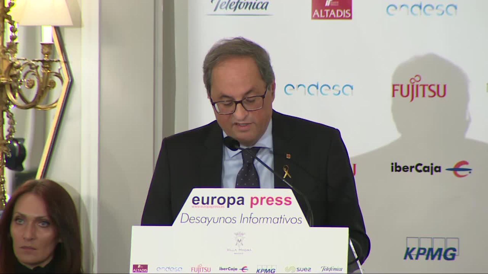 Torra advierte a Sánchez sobre su apoyo a la investidura