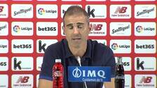Garitano: "Lo importante ha sido tener paciencia ante un rival al que no se puede tirar de un golpe"