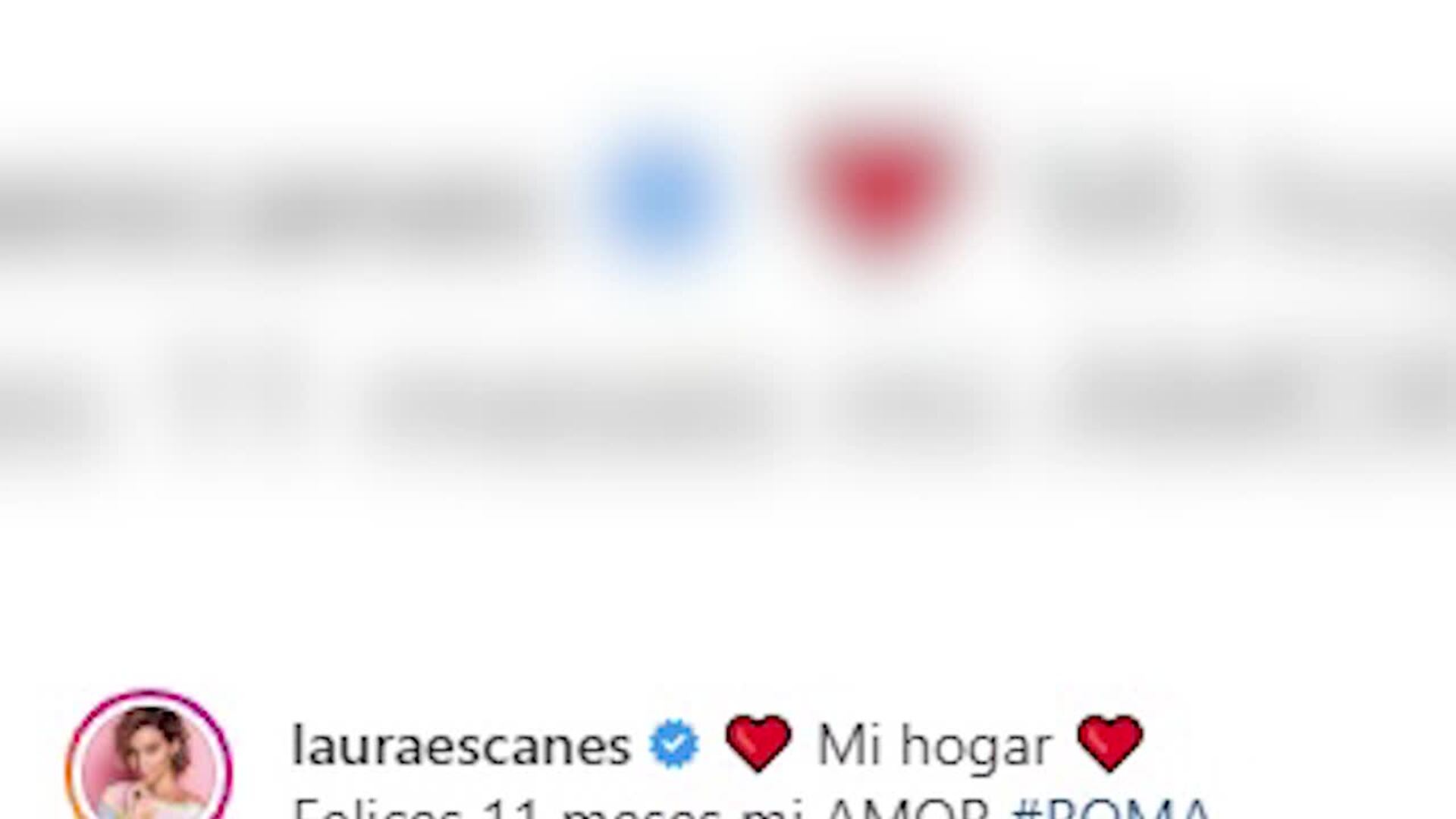 Laura felicita a Roma sus 11 meses