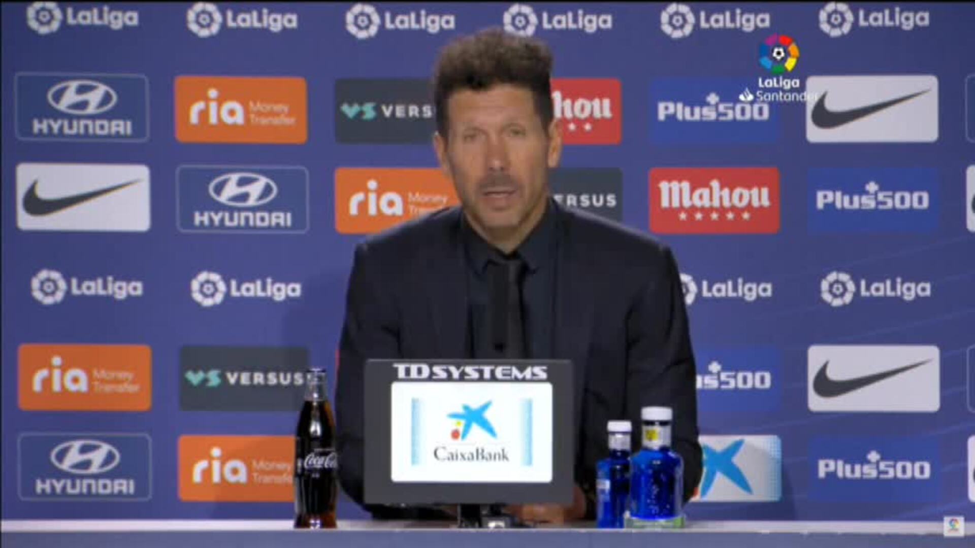Simeone, a un punto de ser campeón de Liga: &quot;No entiendo otra palabra que no sea aflojar&quot;