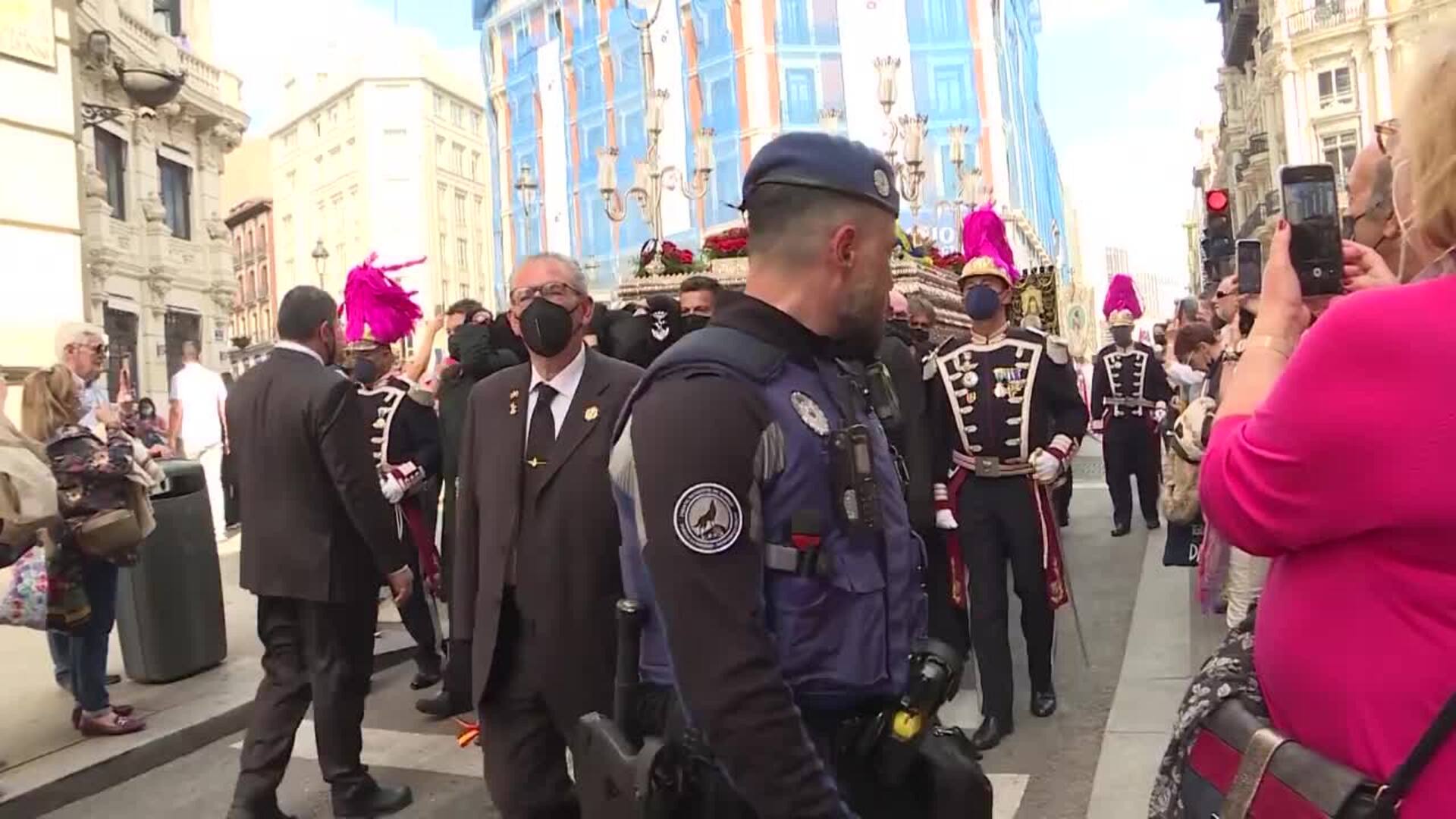 Broche final a la Semana Santa en Madrid con la procesión de la Soledad