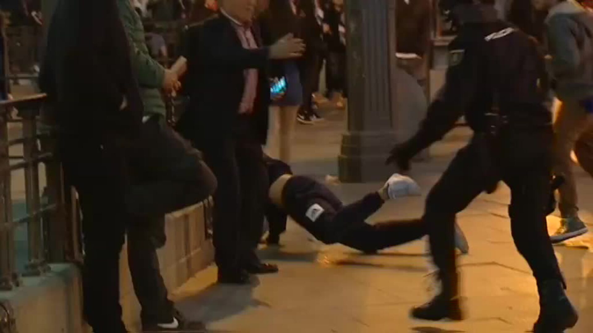 Concentración en la Puerta del Sol en solidaridad con los líderes independentistas condenados por el procés