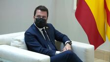 Finaliza la reunión entre Sánchez y Aragonés que ha durado más de dos horas y media