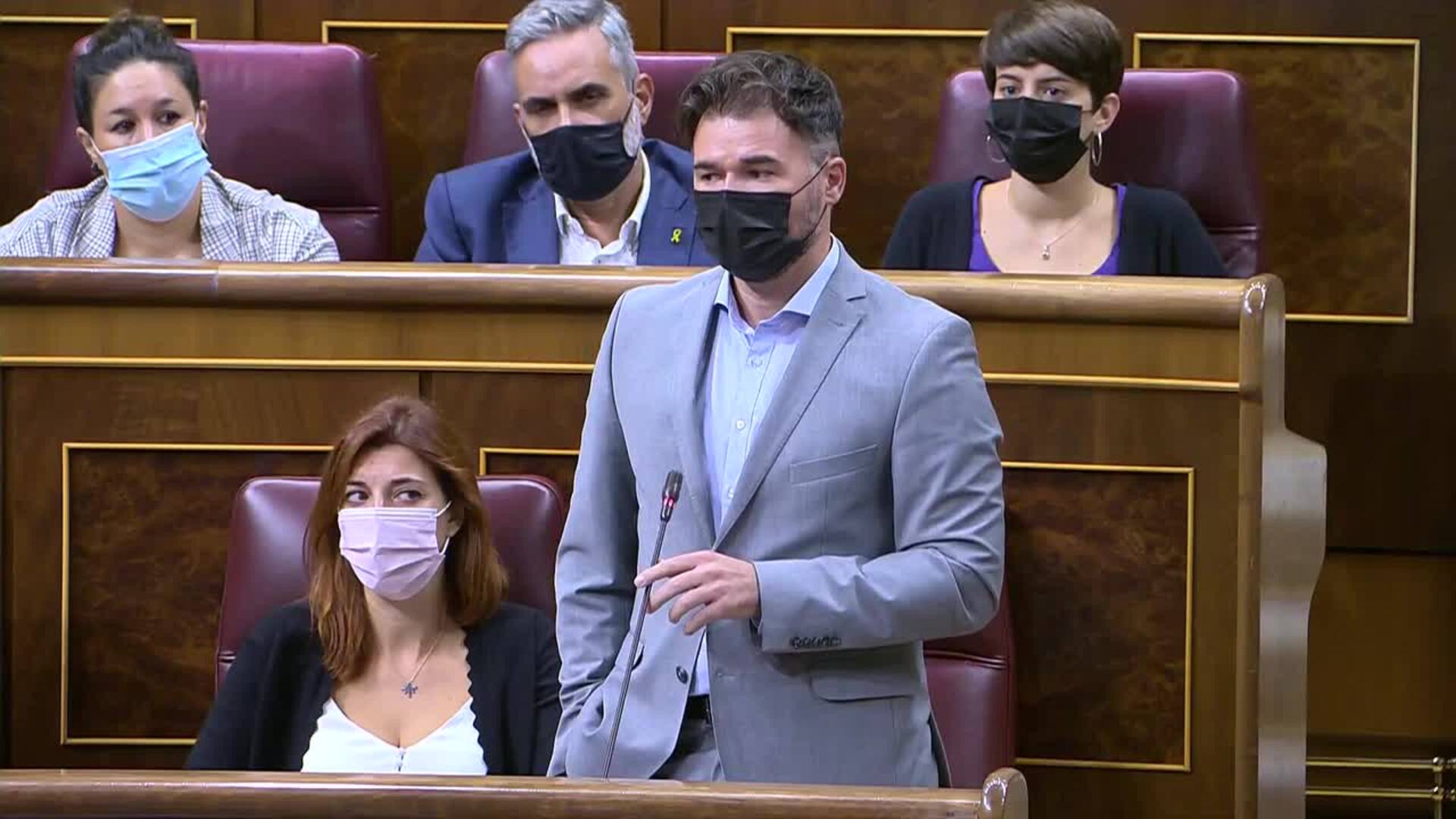 Rufián advierte a Sánchez sobre si la mesa catalana fracasa