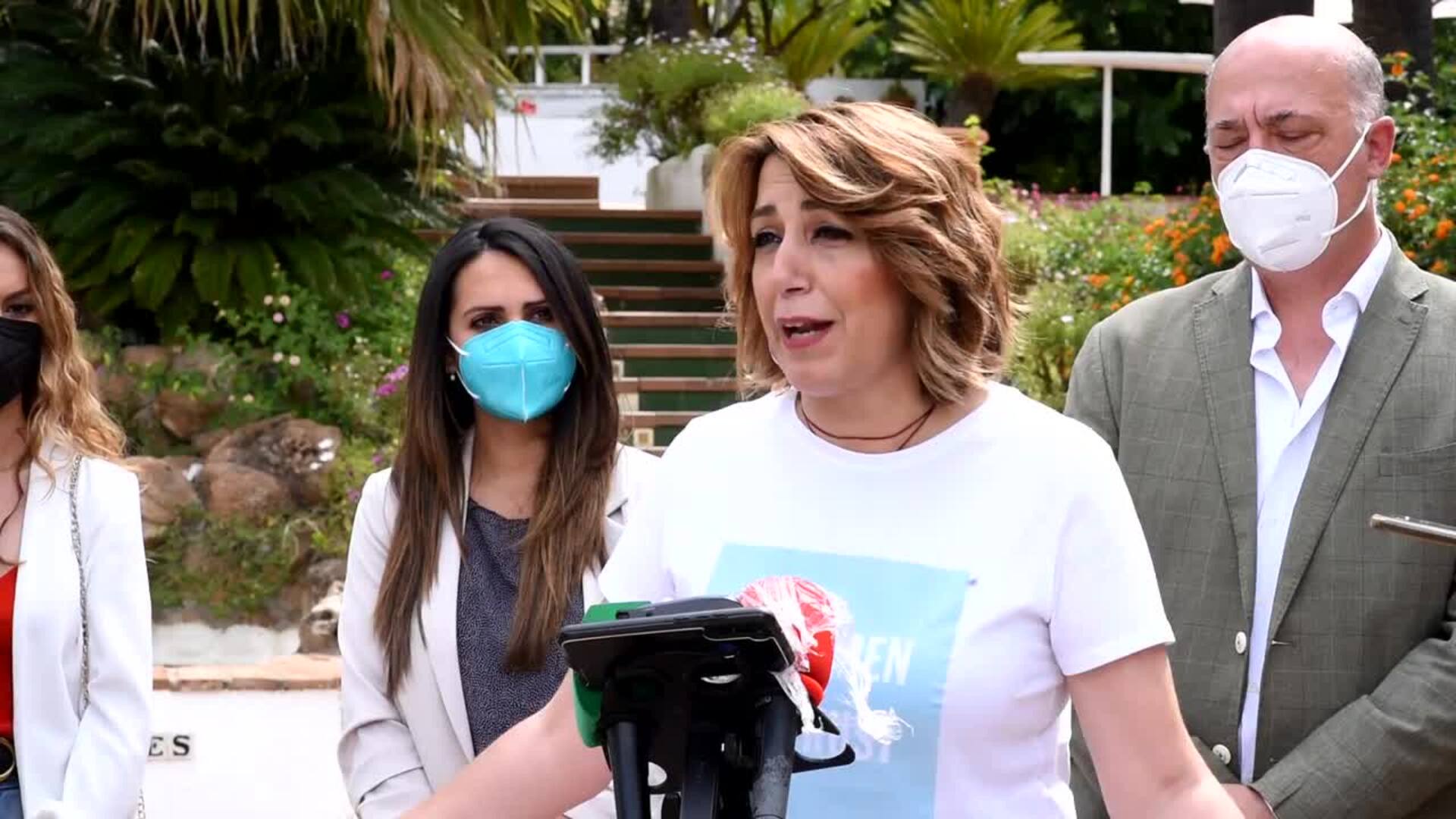 Susana Díaz dice saber que ella no es la candidata de Madrid