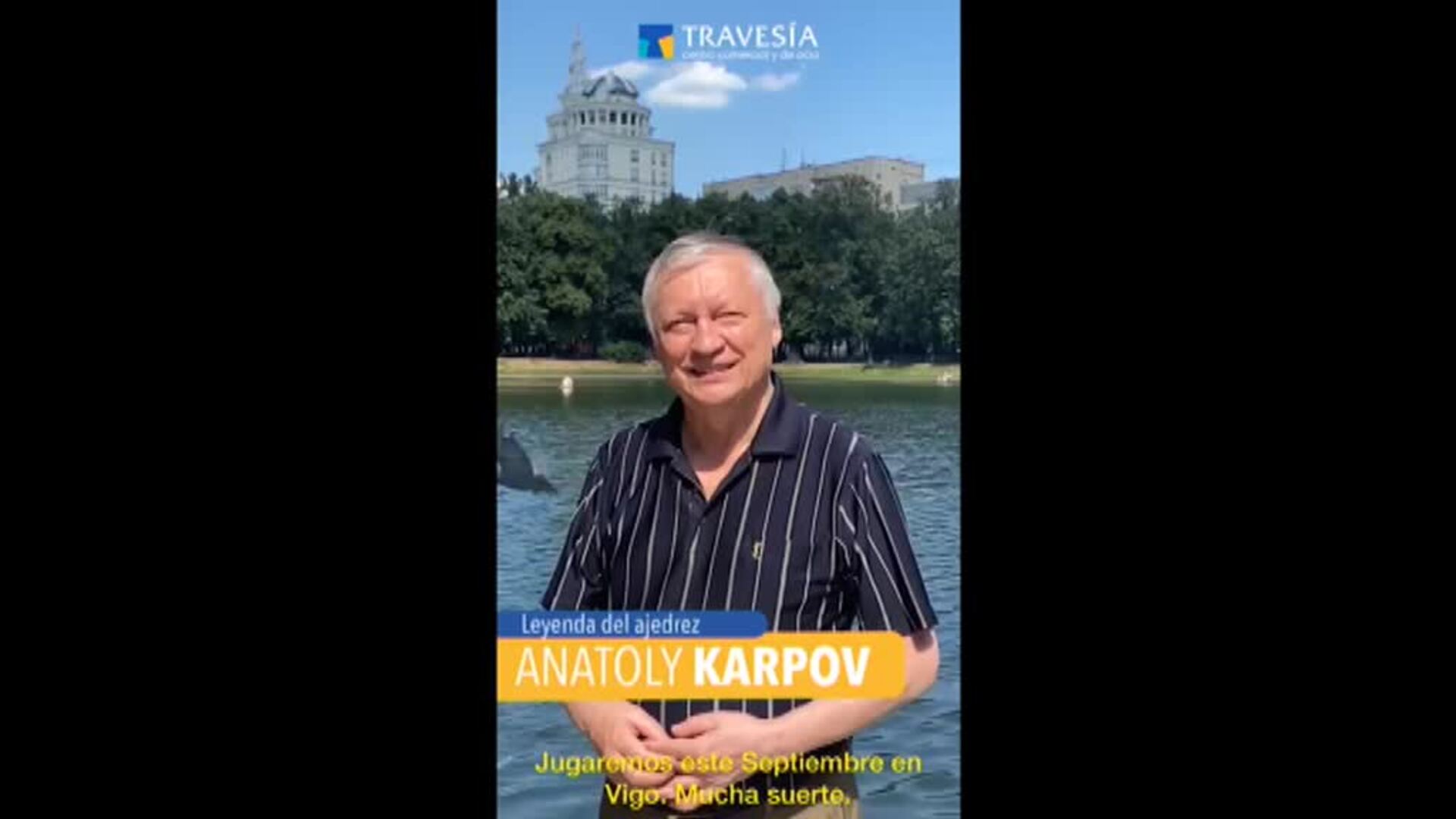 Abel Caballero acepta el reto de Karpov de enfrentarse en una partida de ajedrez