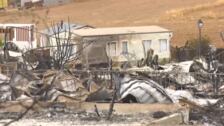 Varias explosiones de butano devastaron el camping de casas prefabricadas en Málaga