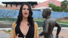 Una activista brasileña pide que se retire la estatua de Dani Alves en Juazeiro