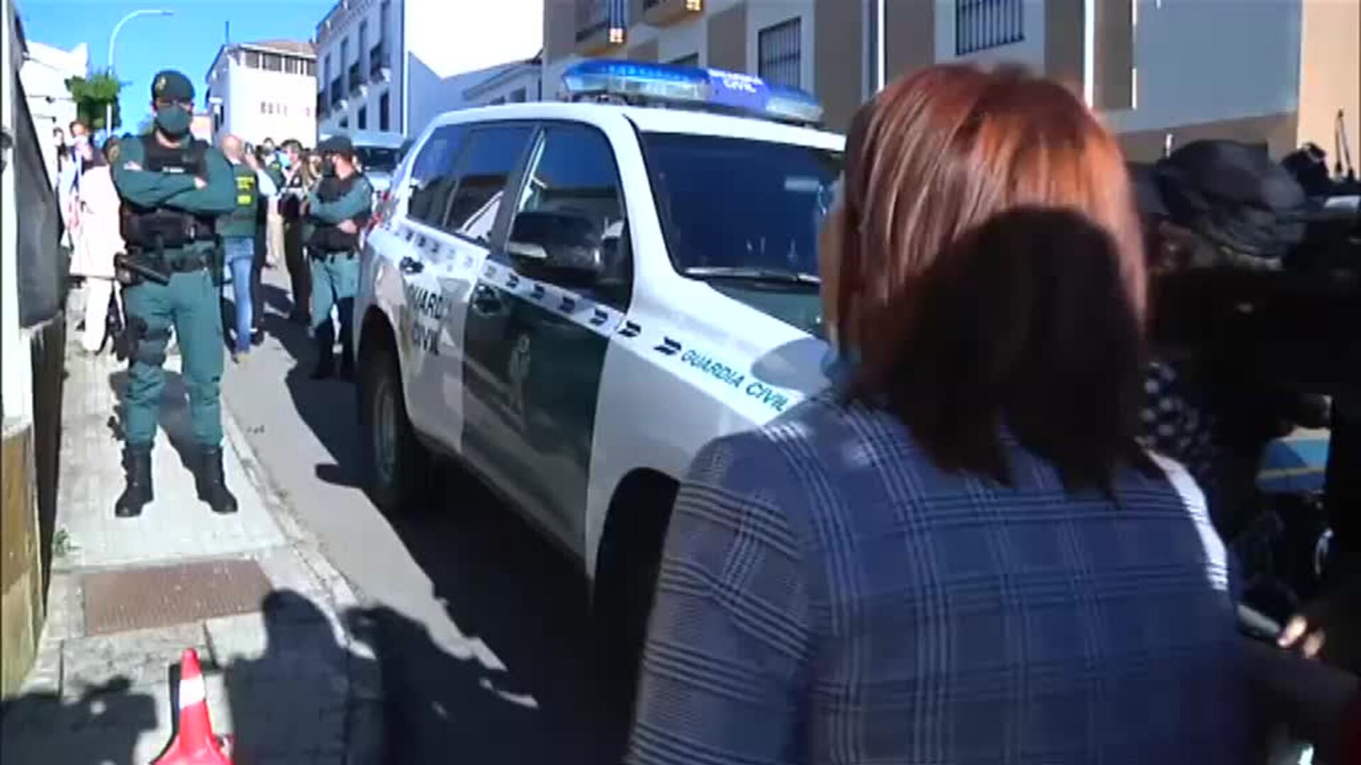 La hermana de Manuela Chavero increpa al presunto asesino en la reconstrucción del crimen