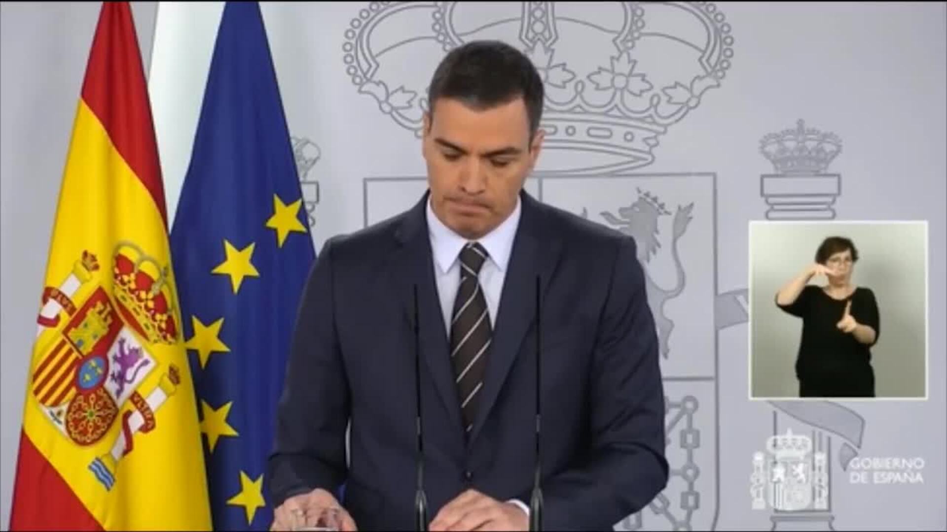 Pedro Sánchez: &quot;A partir de la semana del 8 de junio volverá LaLiga&quot;