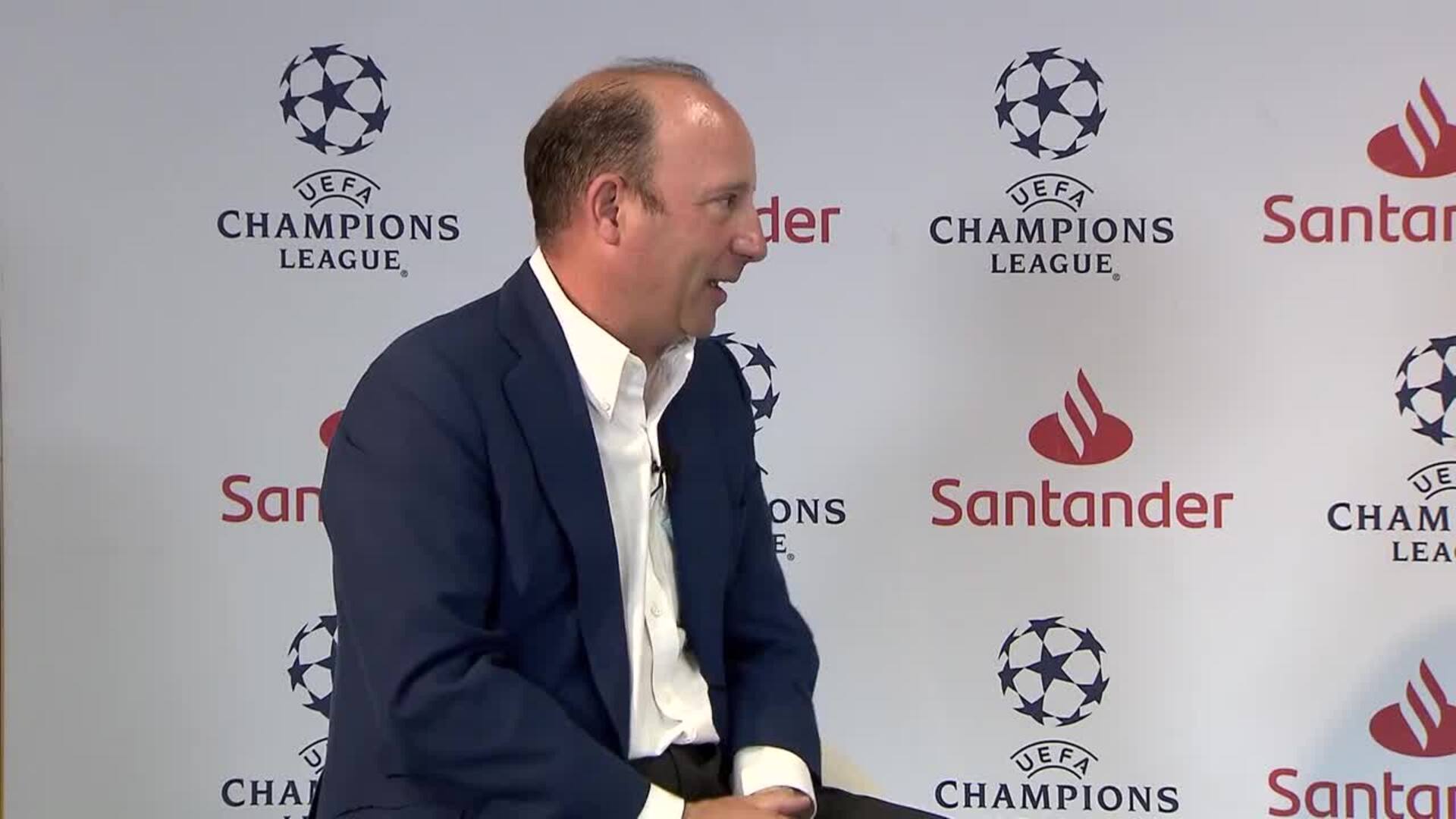 Santander y Ronaldo Nazário celebran la vuelta de la Champions