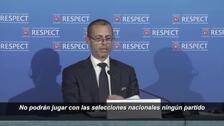 Florentino Pérez: «Me preocupa que nos quieran echar de la Champions, pero la ley nos protege»