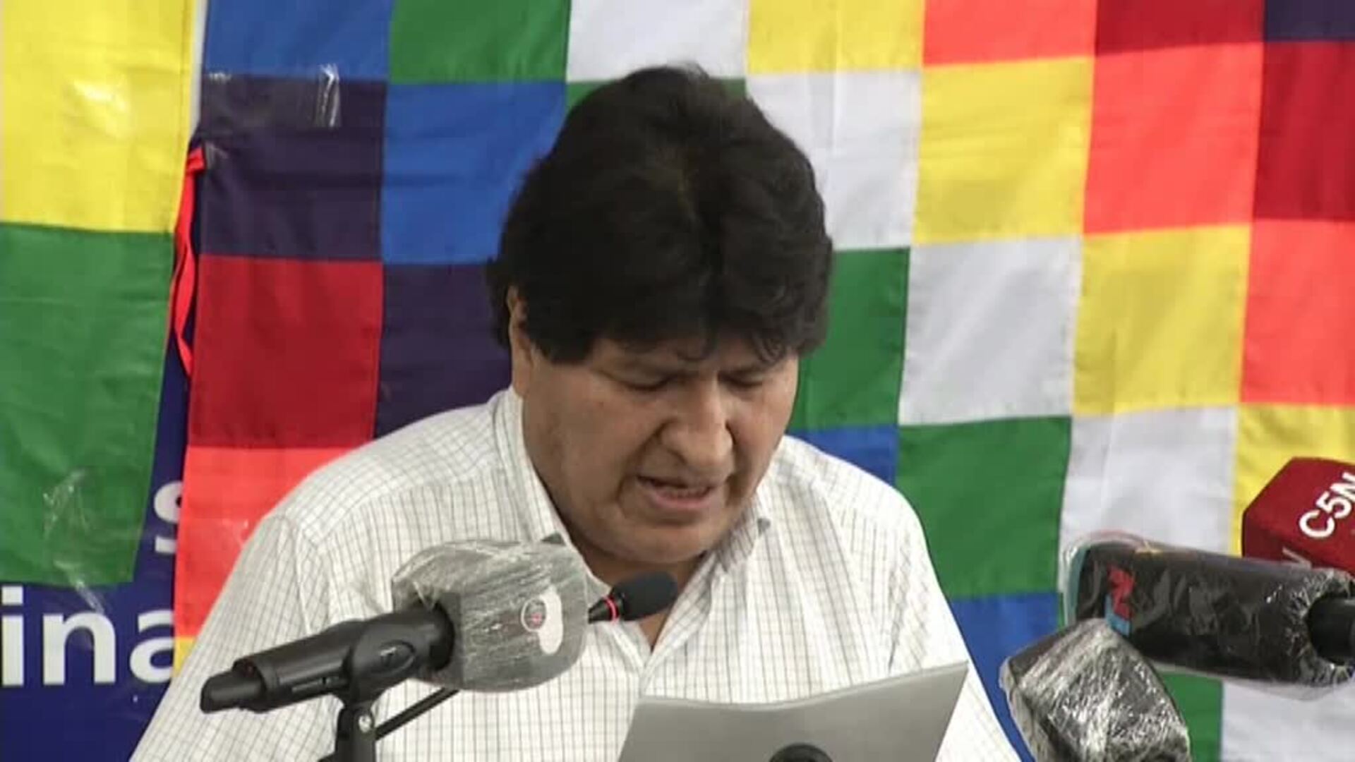 Evo Morales: &quot;La prioridad exclusivamente es la de recuperación de la democracia&quot;