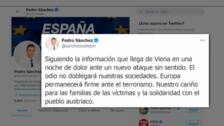 Las reacciones de los políticos españoles e internacionales al atentado terrorista de Viena