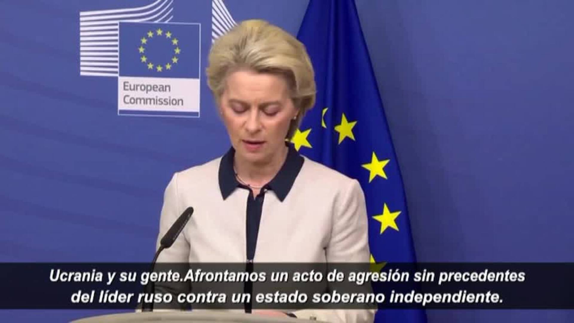 Von der Leyen: &quot;El objetivo es la estabilidad en Europa y haremos que Putin pague por ello&quot;