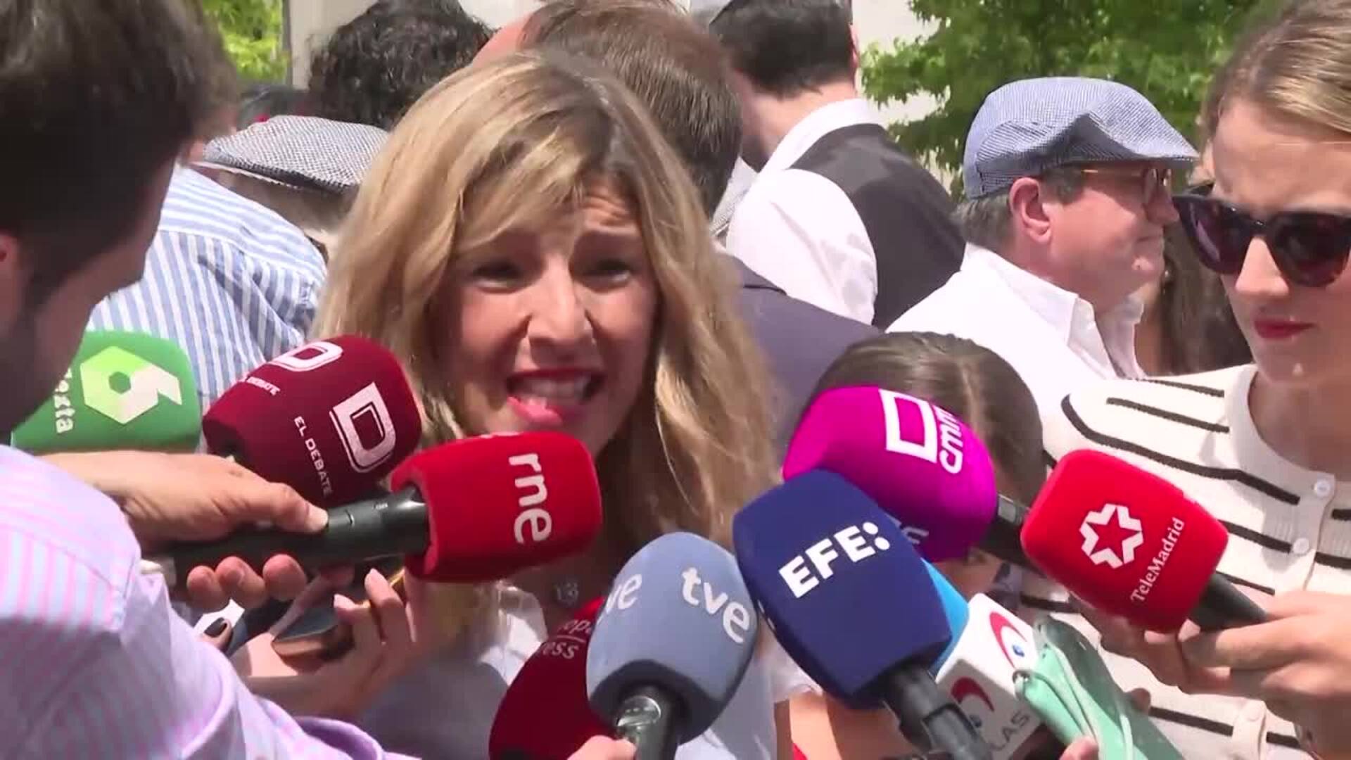 Yolanda Díaz lamenta que &quot;nadie&quot; de la oposición haya condenado el espionaje