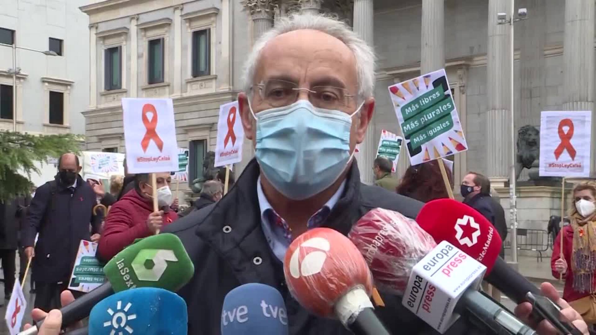 La concertada sale a la calle para protestar por la &#039;ley Celaá&#039;