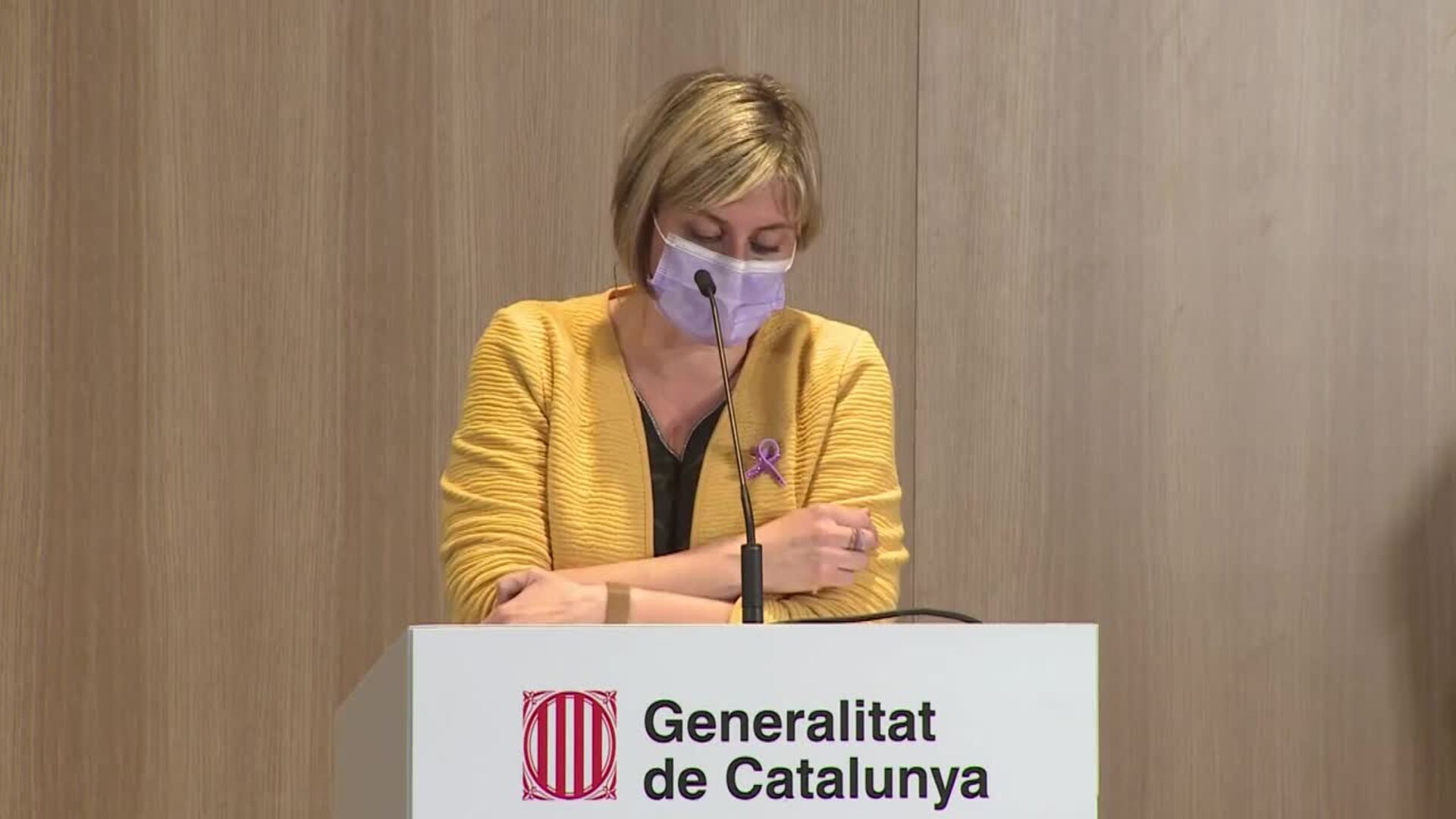 La consellera Alba Vergés explica como sera el plan de estratégico de vacunación en Catalunya