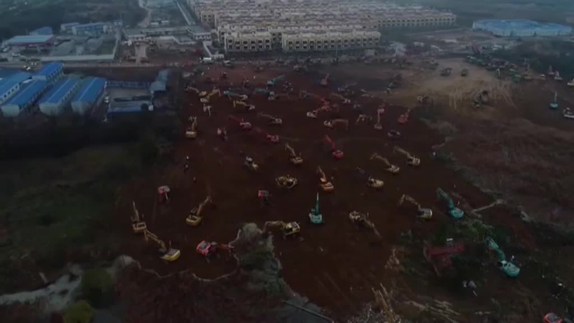 Comienza en Wuhan la construcción exprés de un hospital para los infectados con el coronavirus