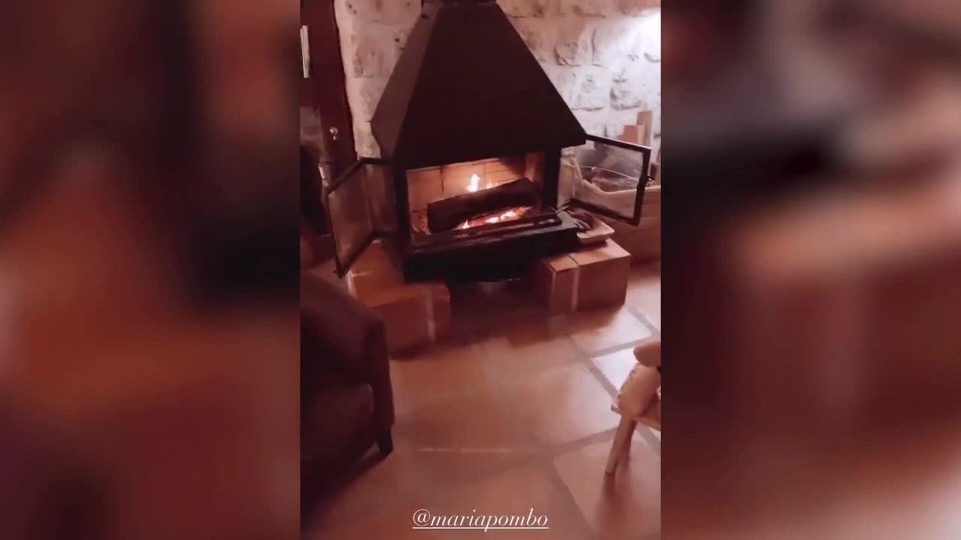 María Pombo pasa el fin de semana en el pueblo