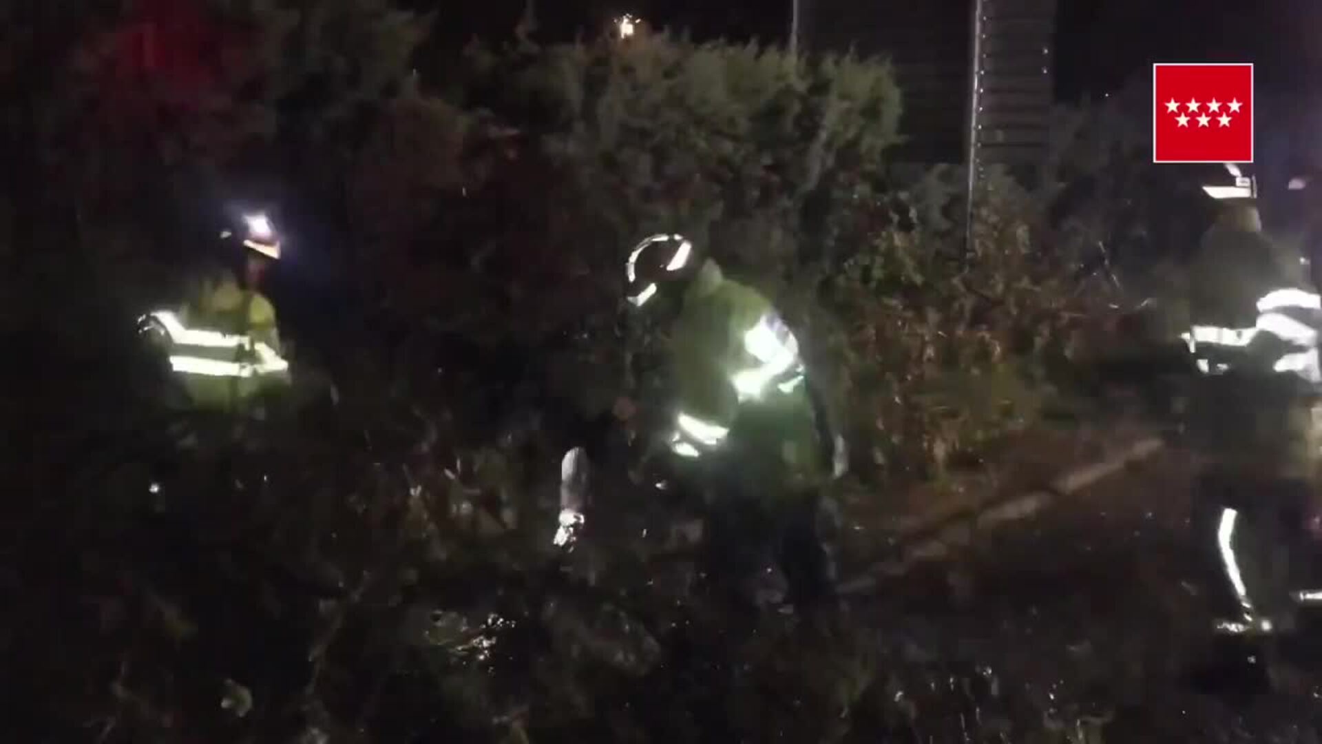 112 Comunidad de Madrid gestiona 130 incidencias por la tormenta