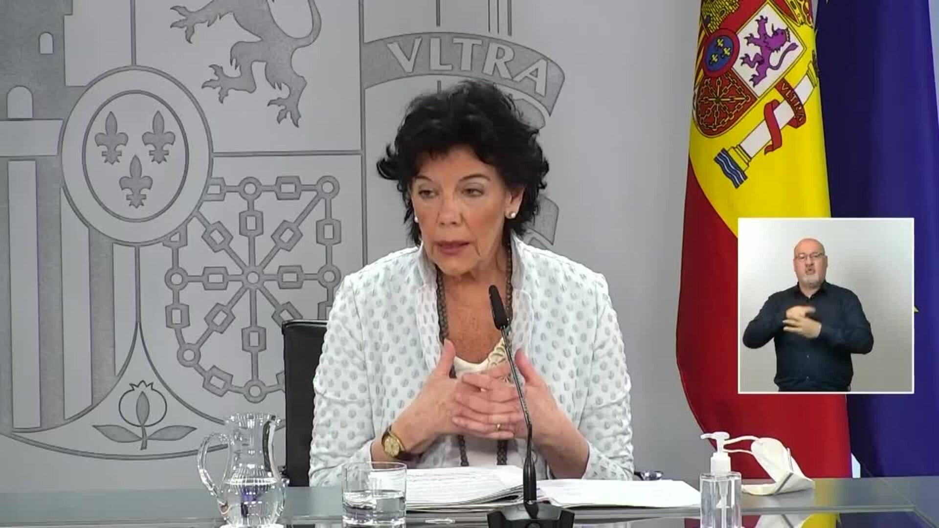 Celaá señala Gobierno hará una inversión &quot;sin precedentes&quot; en Educación