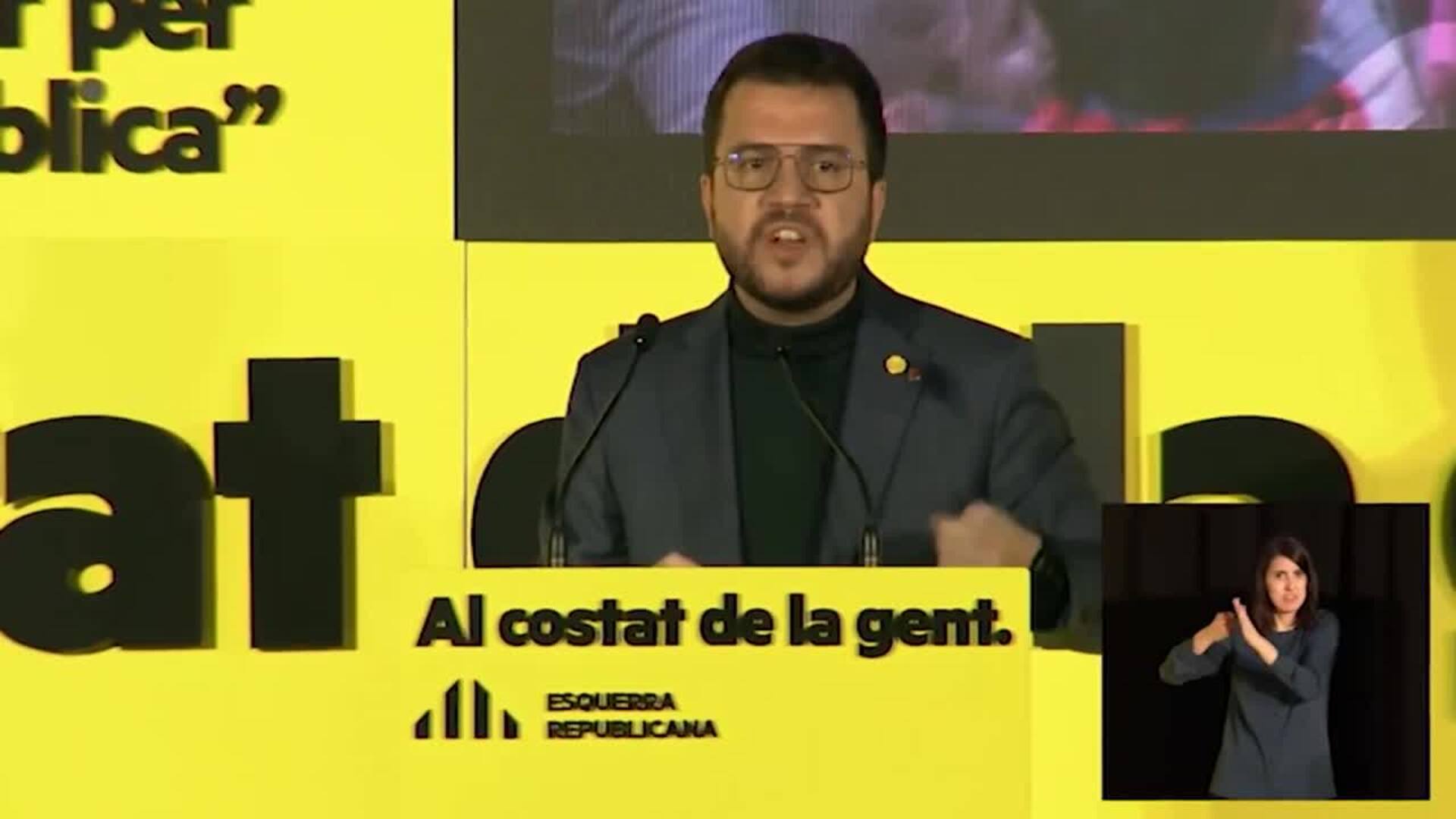 Aragonès pide victoria &quot;histórica&quot; para no dar alternativa a Presidencia de ERC