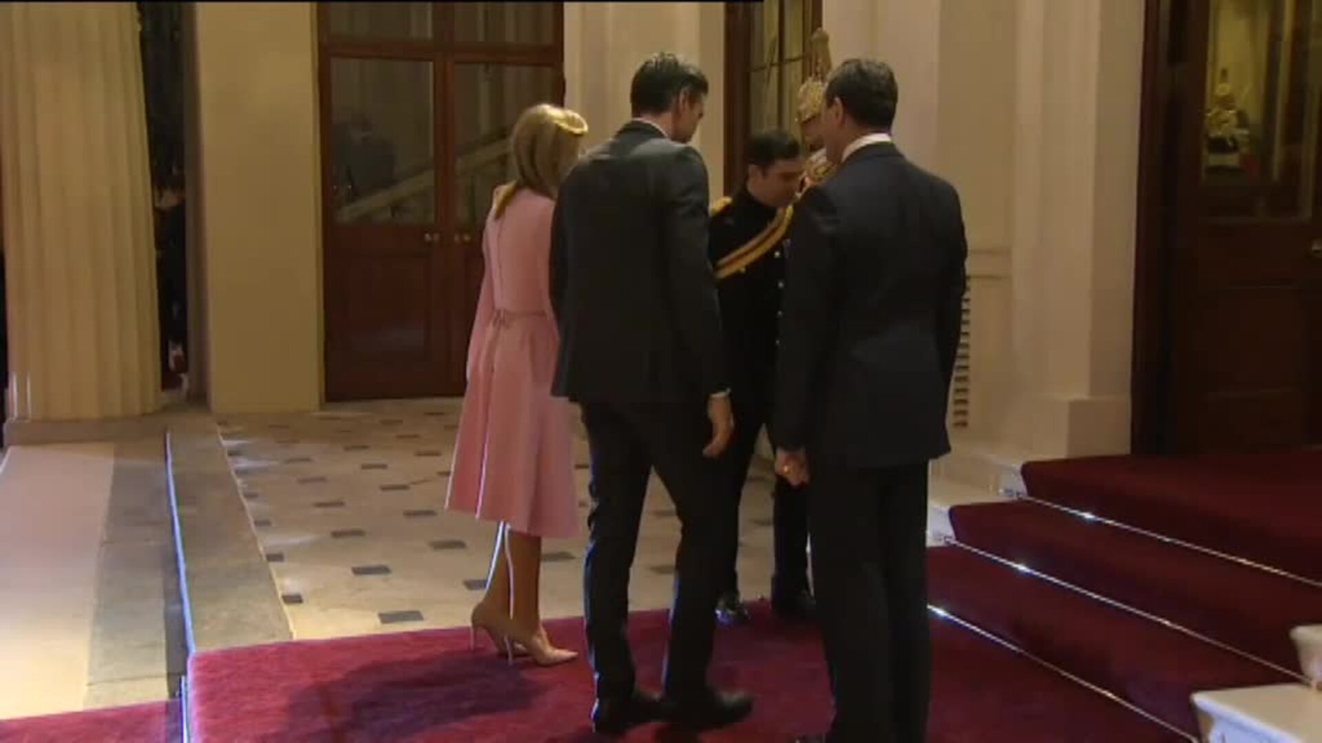 Pedro Sánchez llega al Palacio de Buckingham