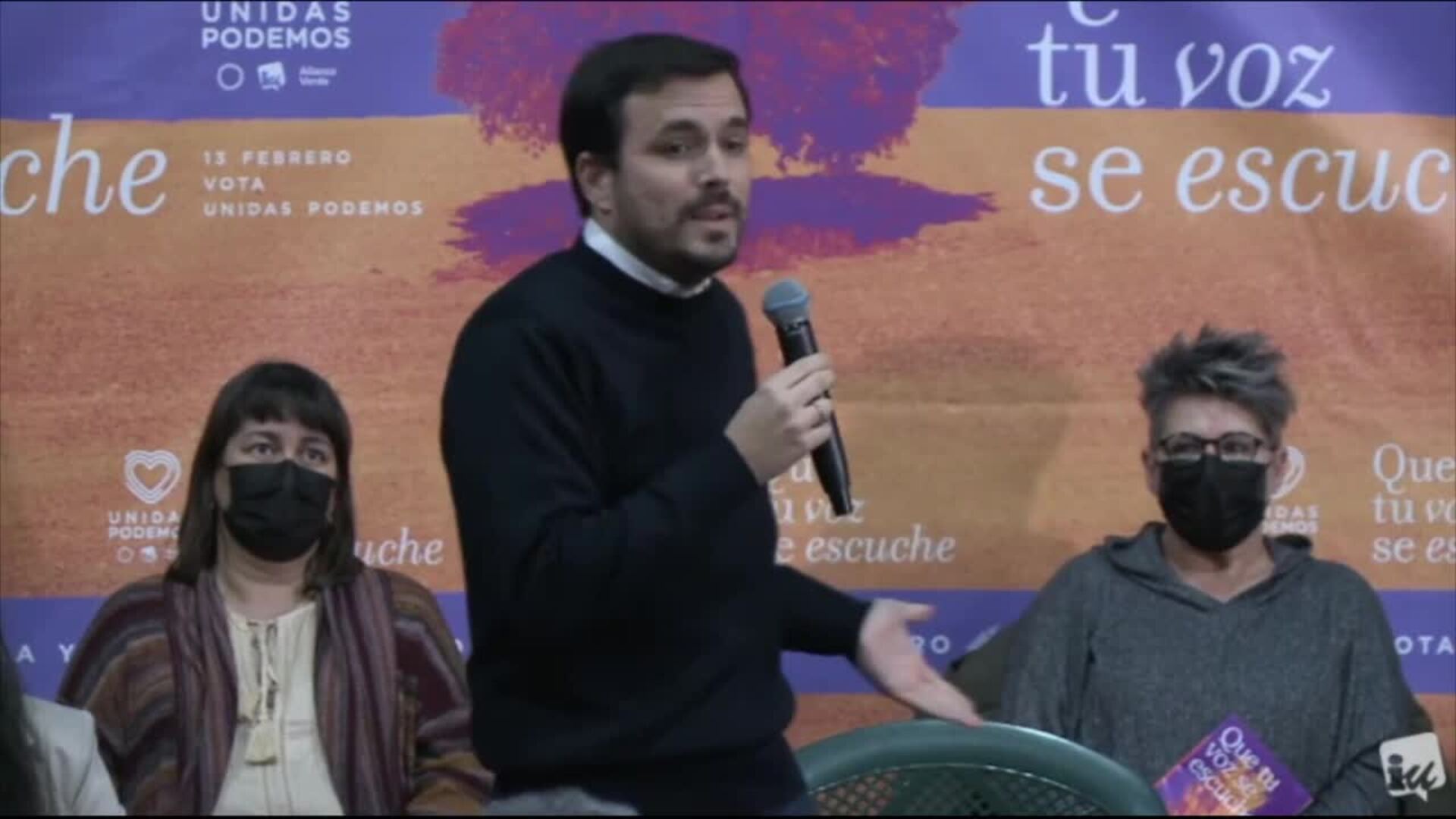 Garzón recupera la polémica de las macrogranjas como ejemplo de &quot;bulos&quot; de la derecha